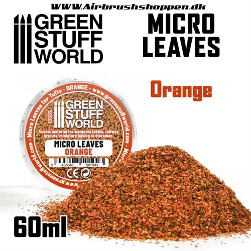 Micro Leaves - Orange mix 60 ml - mix af orange blade 60 ml